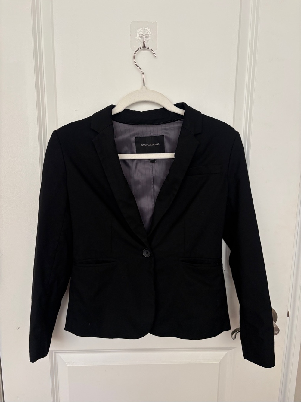 Banana Republic Black Single-Button Blazer